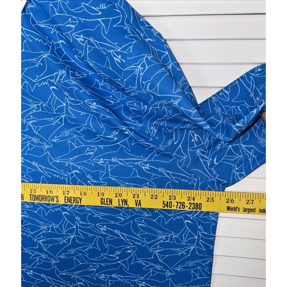 Waggle Golf Polo Apex - Pique - Sharks - Men's 2XL /XXL - Picture 7 of 9